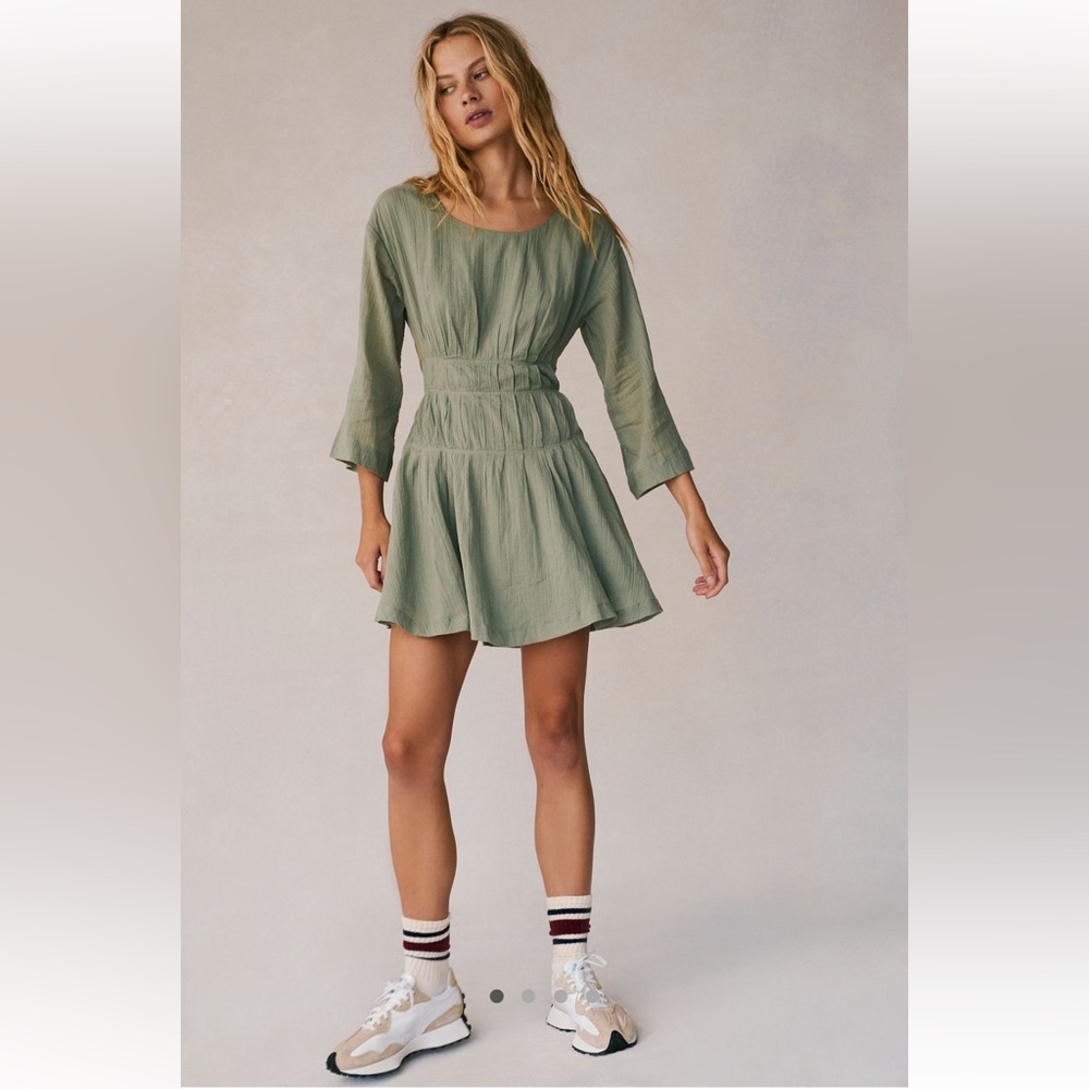 Free People Prettiest Pleats Mini Dress